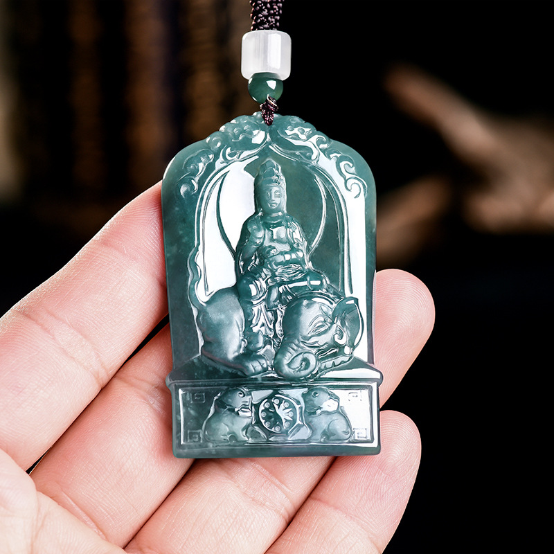 Jewelry & Watches Vitopoulos Reviews - Natürlicher burmesischer Jadeit Guanyin Anhänger Halskette