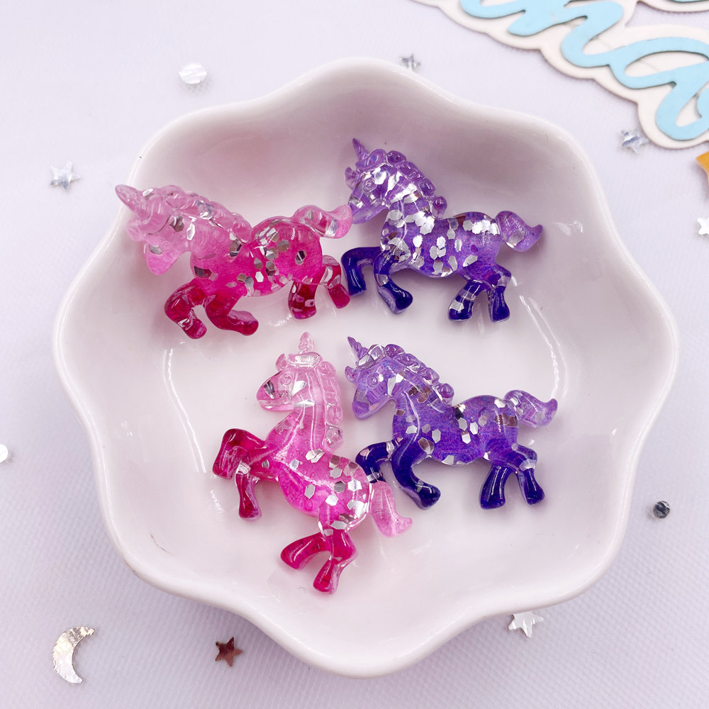Paradise Jewelry & Watches Llc Miami Reviews - 6PCS Bunte Harz Glitter 3D Einhorn