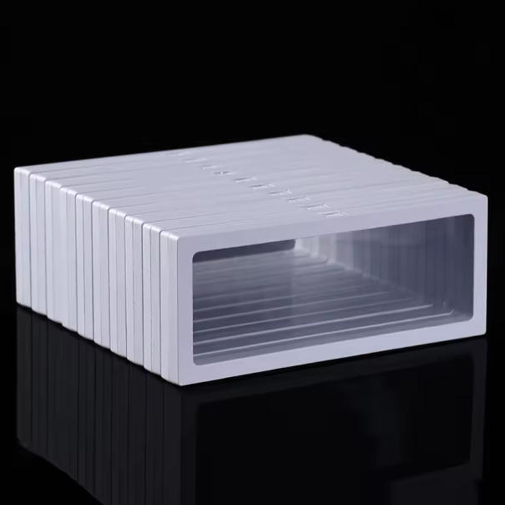 Watch Display Box - Weiß, 10 Stück, transparenter schwebender Rahmen-Displayständer,