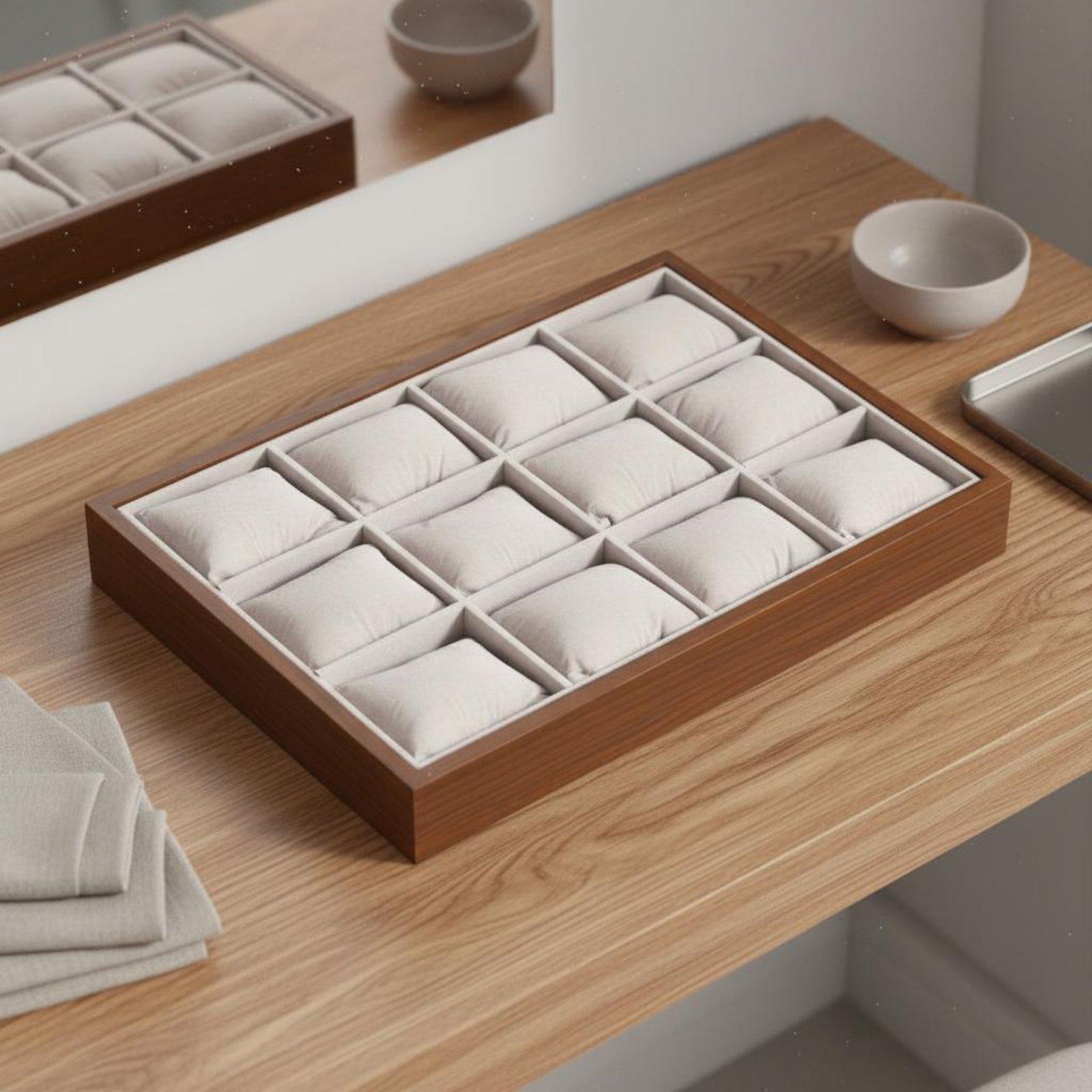 Watch Display Box - Uhren- und Schmuckbox aus Holz, Organizer-Displaykoffer