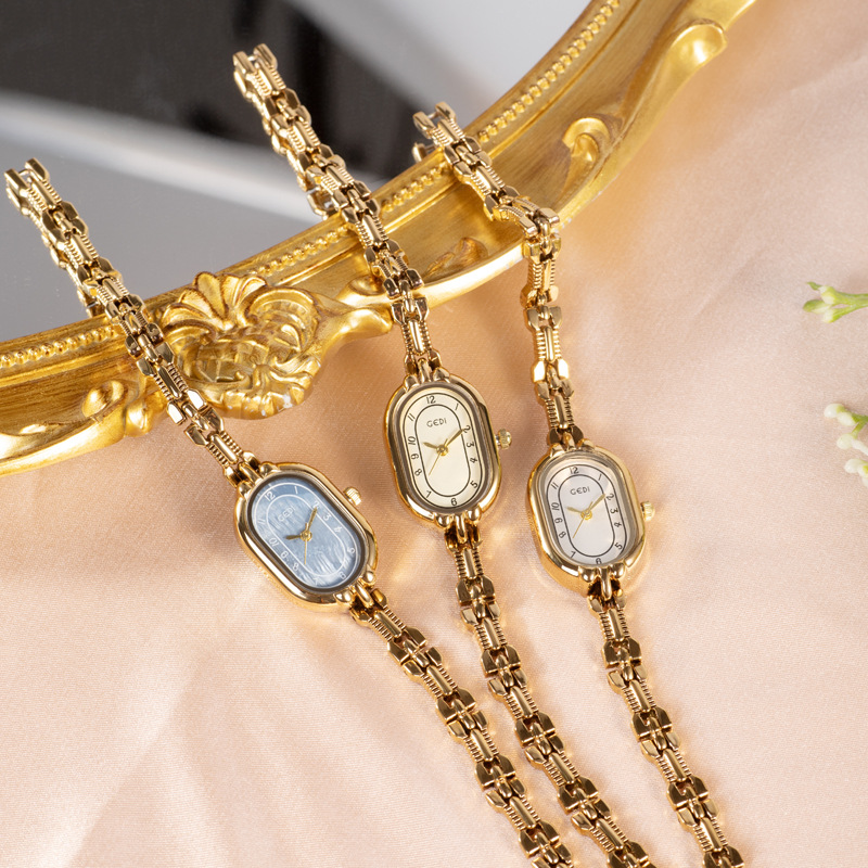 Jewelry Watches Vintage - Vintage Armbanduhr Damen Retro Gold Armbanduhr
