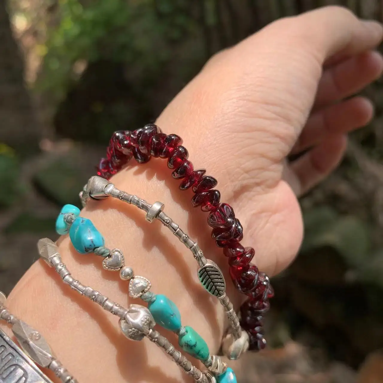 Natürliches Granat-Armband für – Gemstone Bracelet Healing Bewertung und Preis