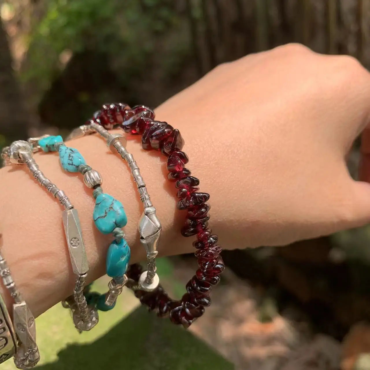 Natürliches Granat-Armband für – Gemstone Bracelet Healing Bewertung und Preis