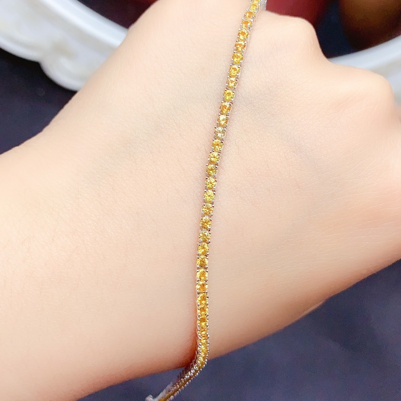 Natürliches Citrin-Tennis-Armb – Gemstone Bracelet Healing Bewertung und Preis