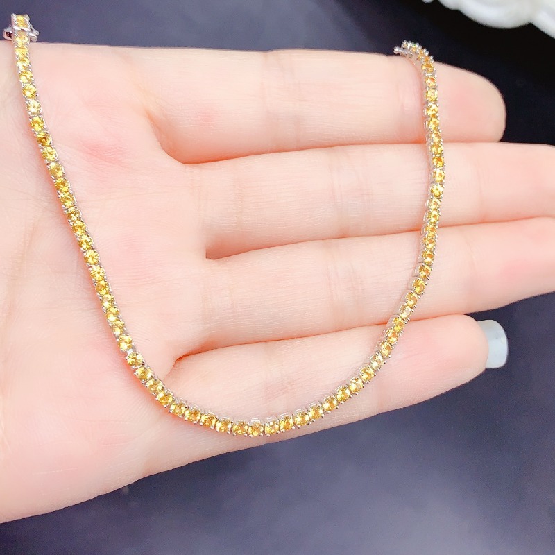 Natürliches Citrin-Tennis-Armb – Gemstone Bracelet Healing Bewertung und Preis