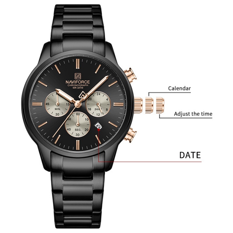 NAVIFORCE Herren Quarz-Chronog – Watch Display Box Bewertung und Preis