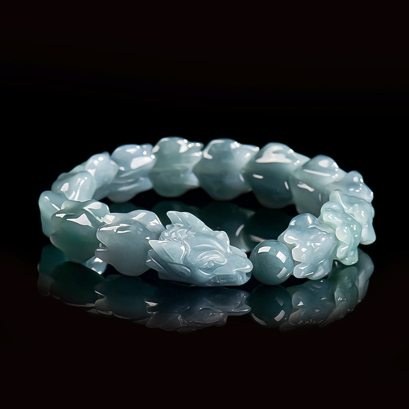 Blaues Burmesisches Jadeit-Dra – Jewelry & Watches Vitopoulos Reviews Bewertung und Preis