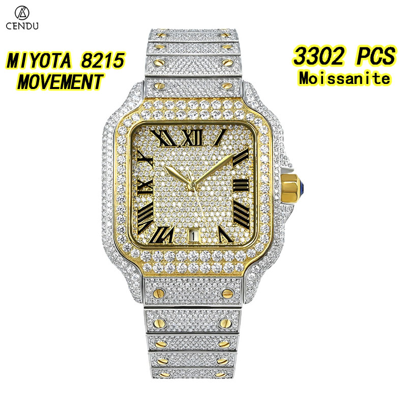 Luxuriöse VVS Moissanit-Uhr fü – Vvs Jewelry Watches Bewertung und Preis