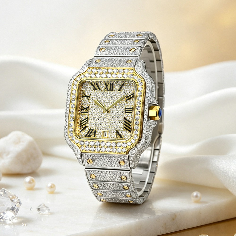 Luxuriöse VVS Moissanit-Uhr fü – Vvs Jewelry Watches Bewertung und Preis